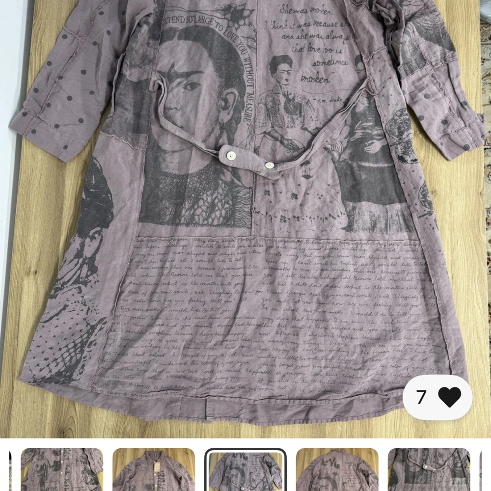 ISO NOT FOR SALE Magnolia Pearl Purple Trench Coat with Unique Design